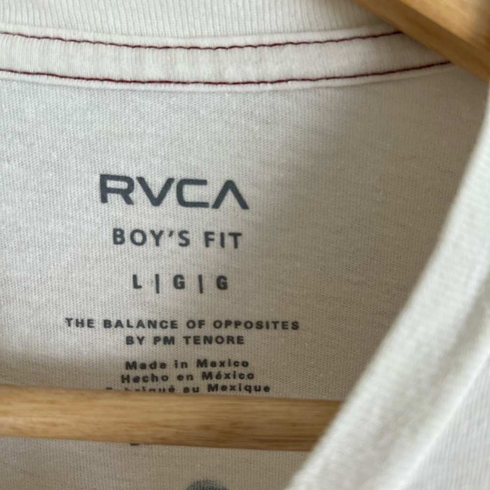 RVCA Boys Long Sleeve Tee Shirt Size Large - Picture 5 of 5